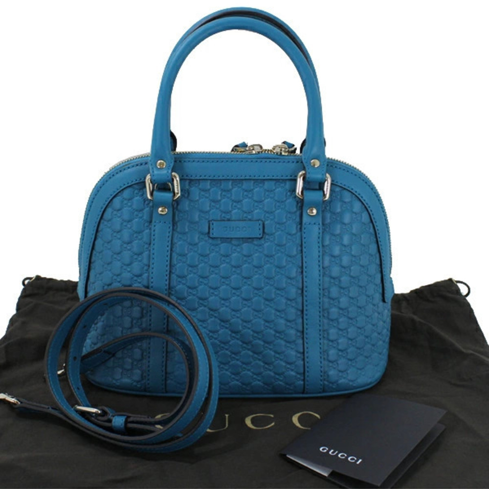 Gucci shoulder handbag leather strap ssima Black
